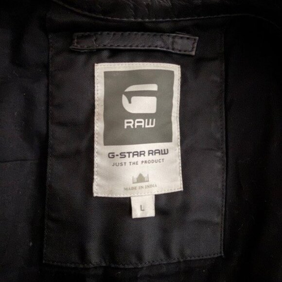 G-Star Biker Leather Jacket - Picture 12 of 13